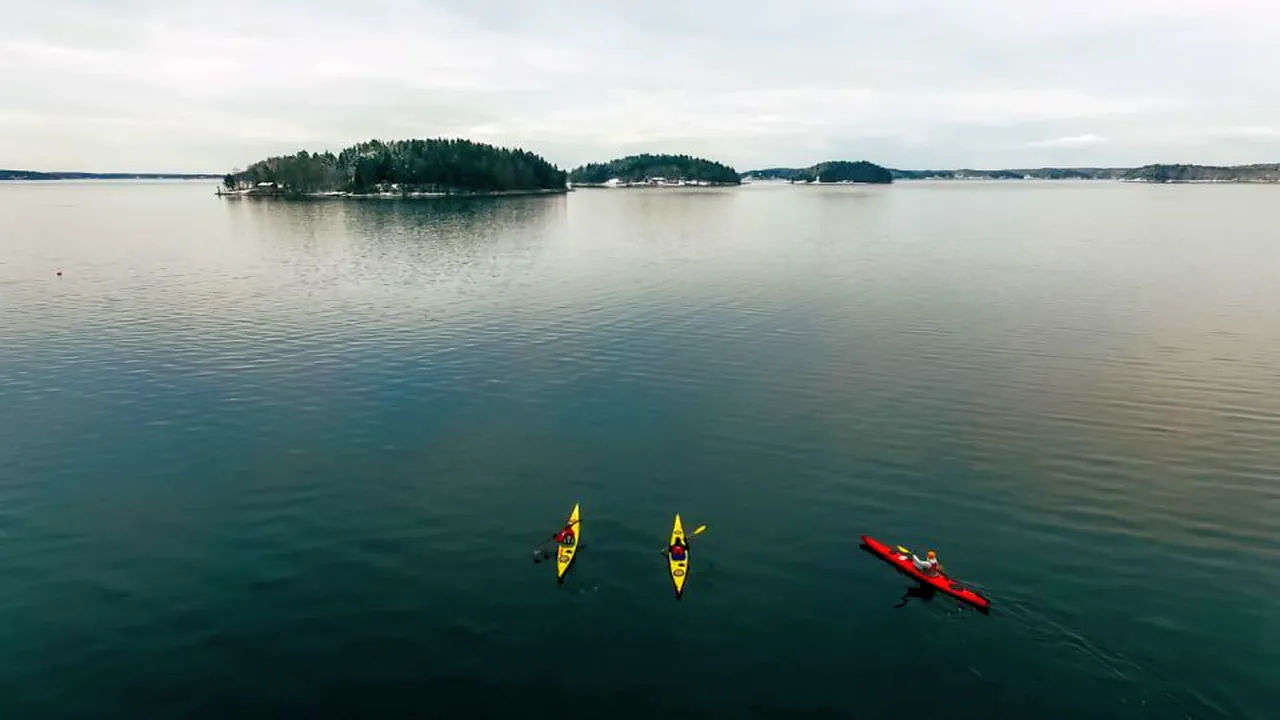 Kayak, Vika and sauna