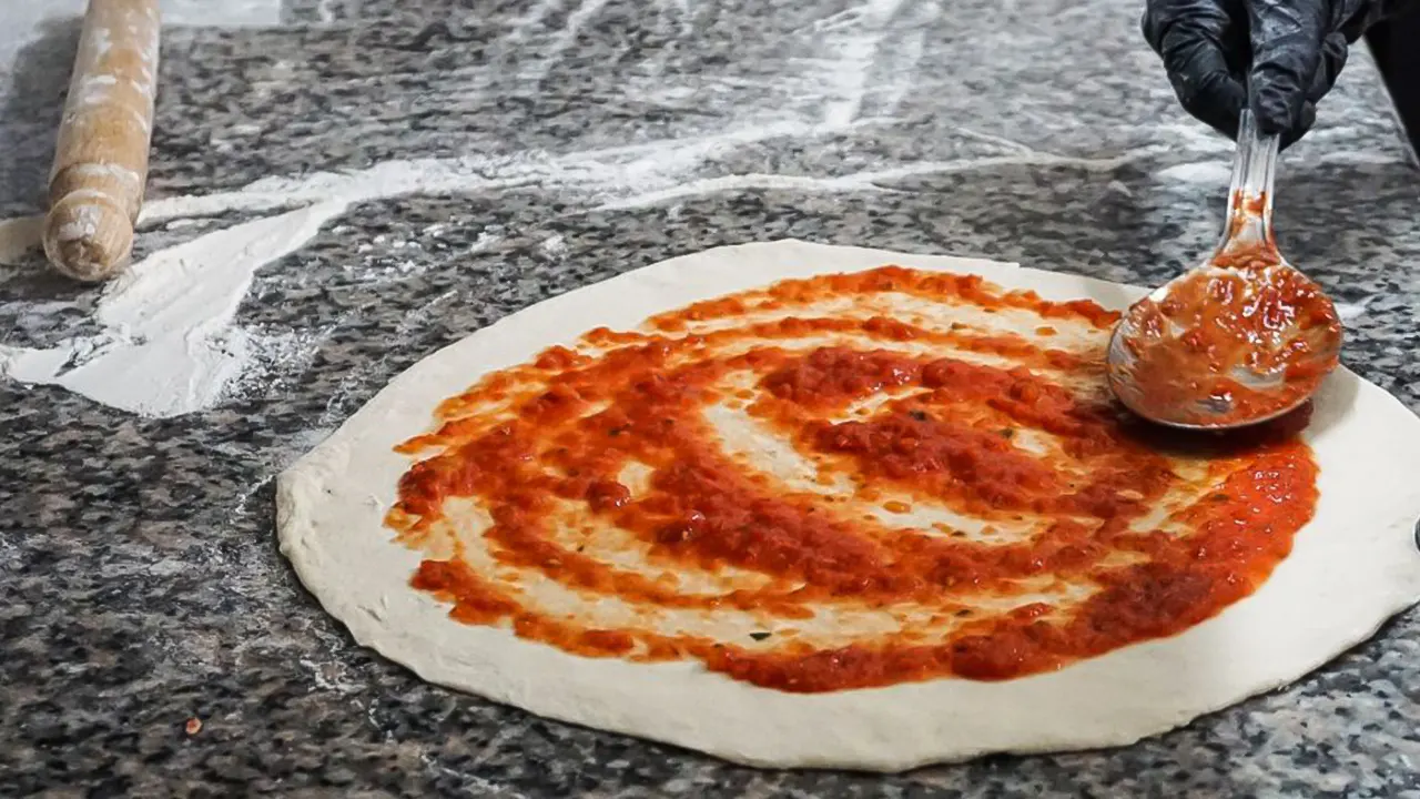 Making pizza