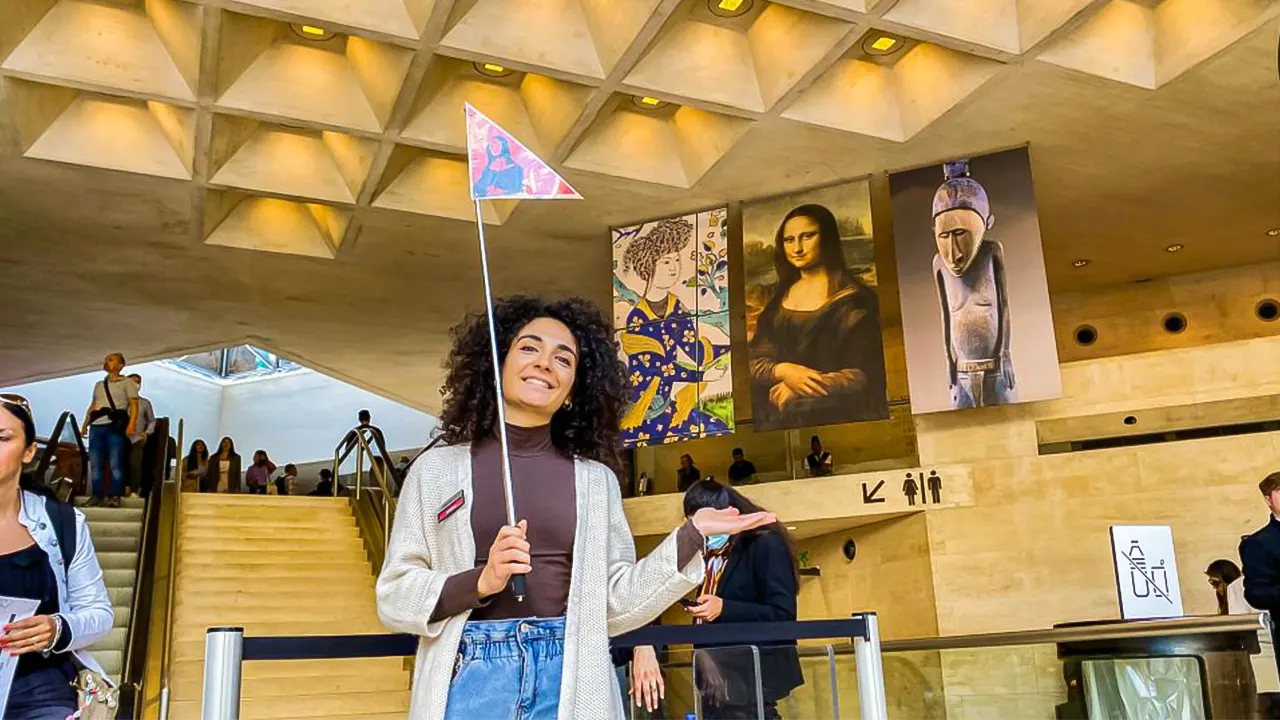 The Louvre ticket with the Mona Lisa