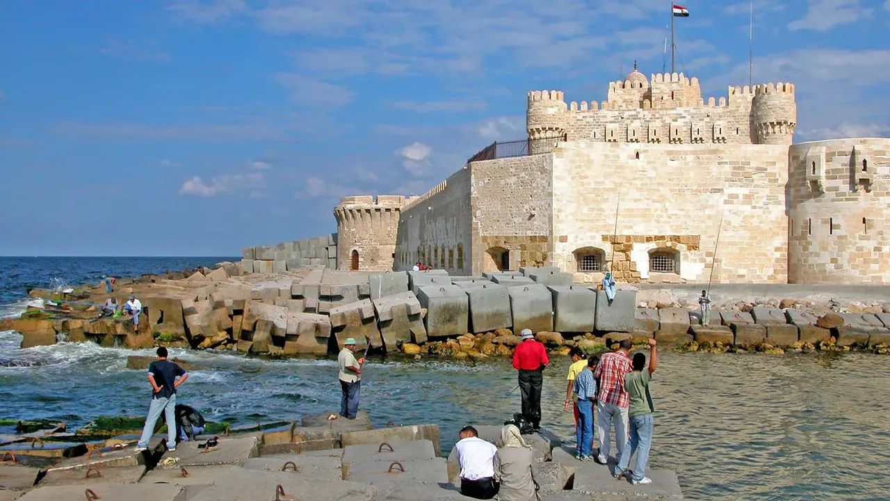 The ancient lighthouse of Alexandria