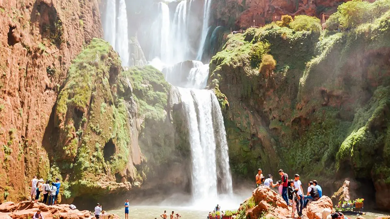 Tour of waterfalls with a guide