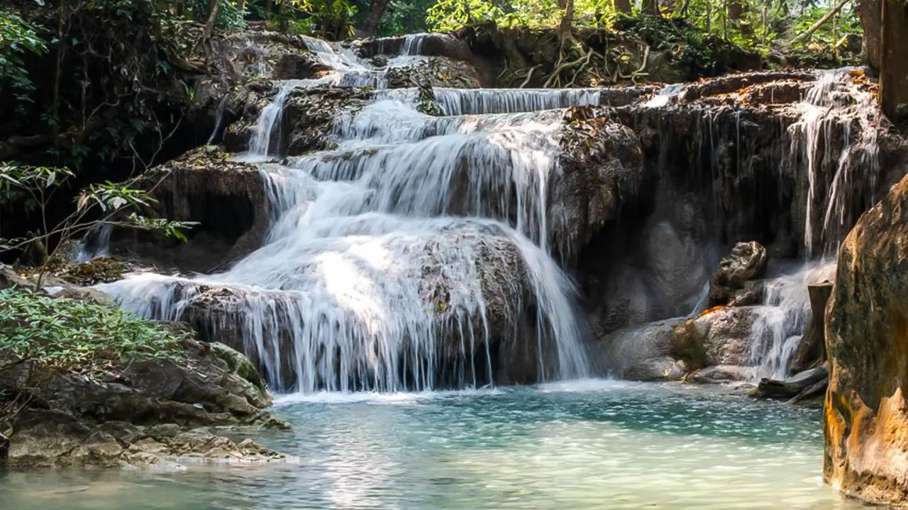 Erawan Park & Kanchanaburi Small-Group Tour