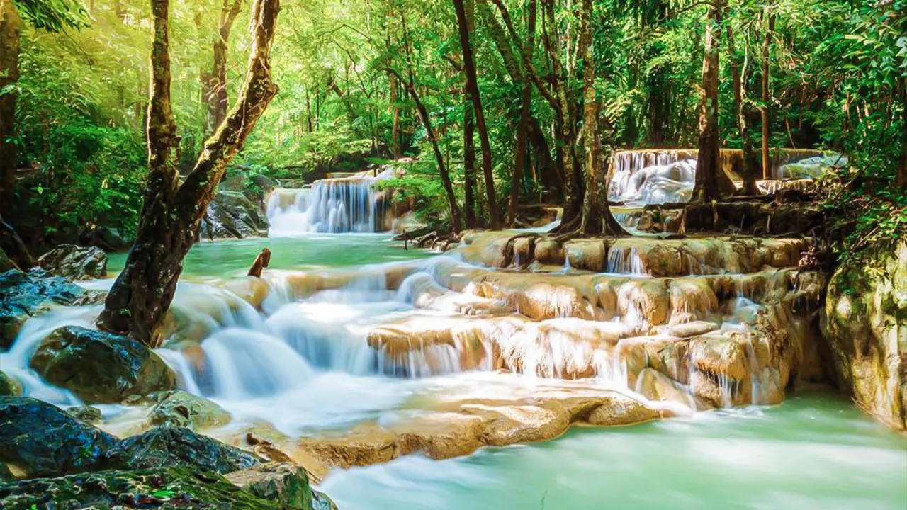 Erawan Park & Kanchanaburi Small-Group Tour