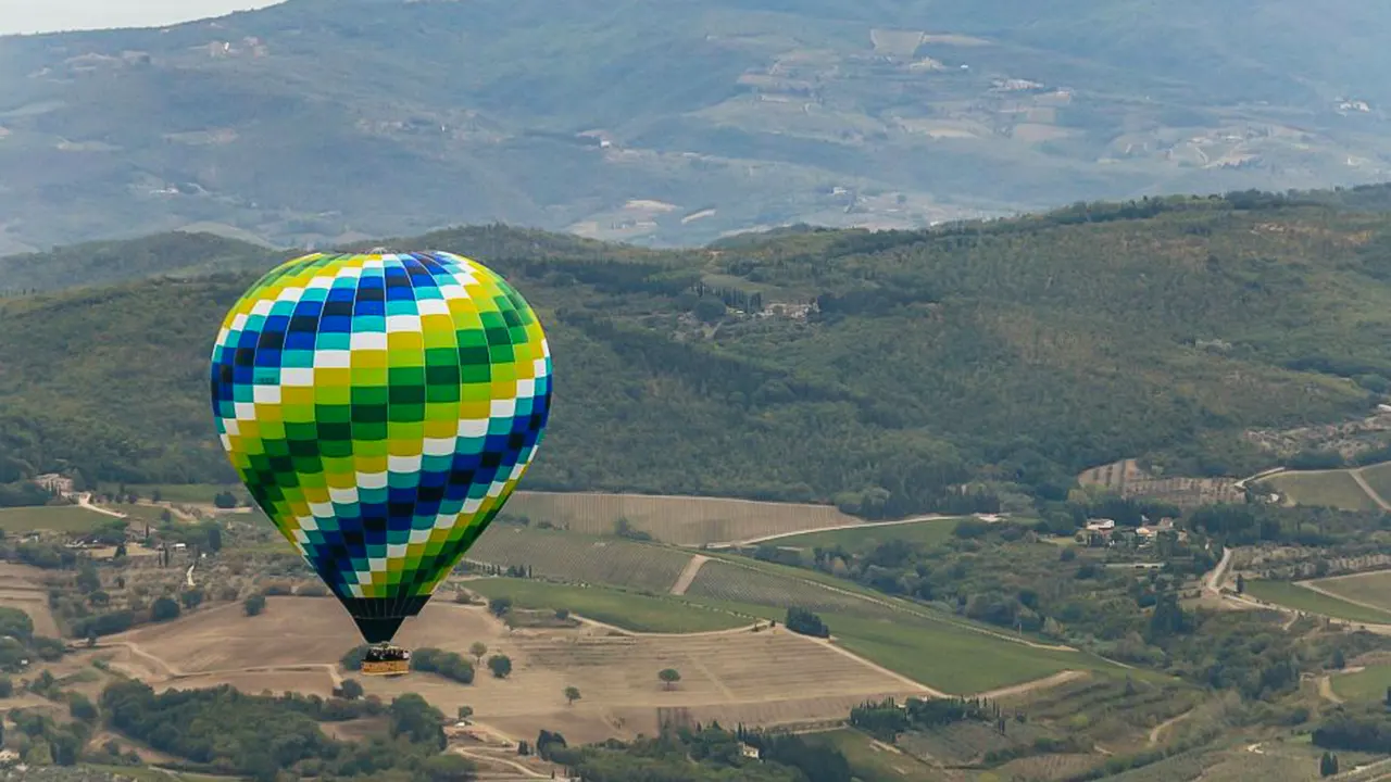 Balloon Flight Over Tuscany