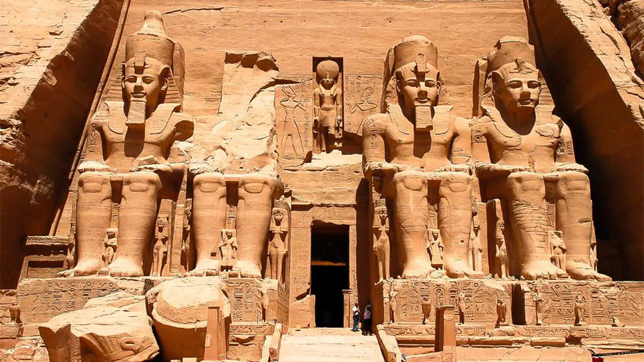 Abu Simbel Temple with transitions