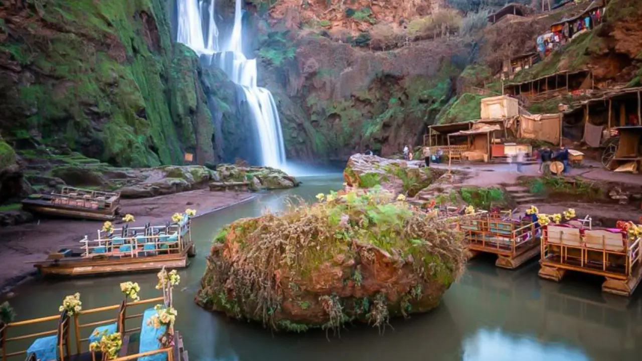 Ouzoud waterfalls  and monkeys included the Guide