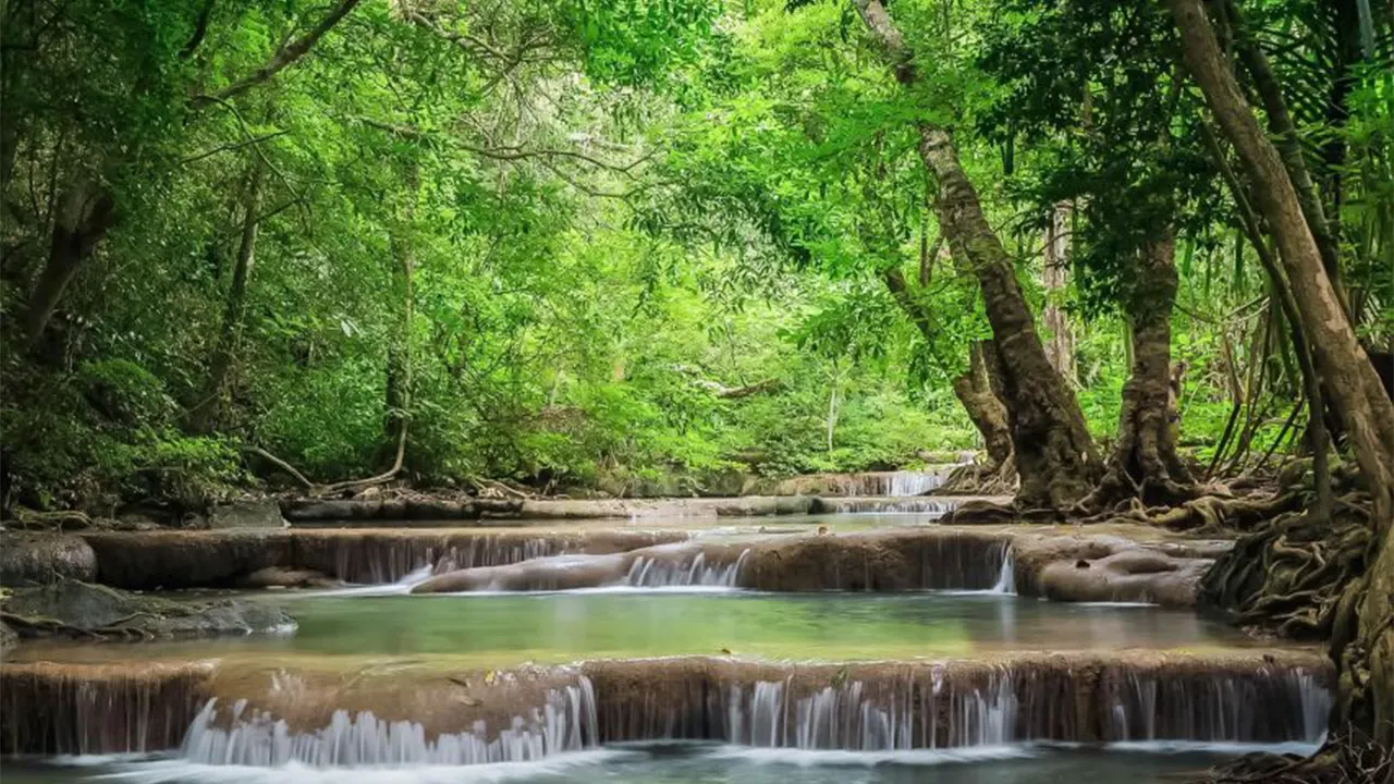 Erawan Park & Kanchanaburi Small-Group Tour