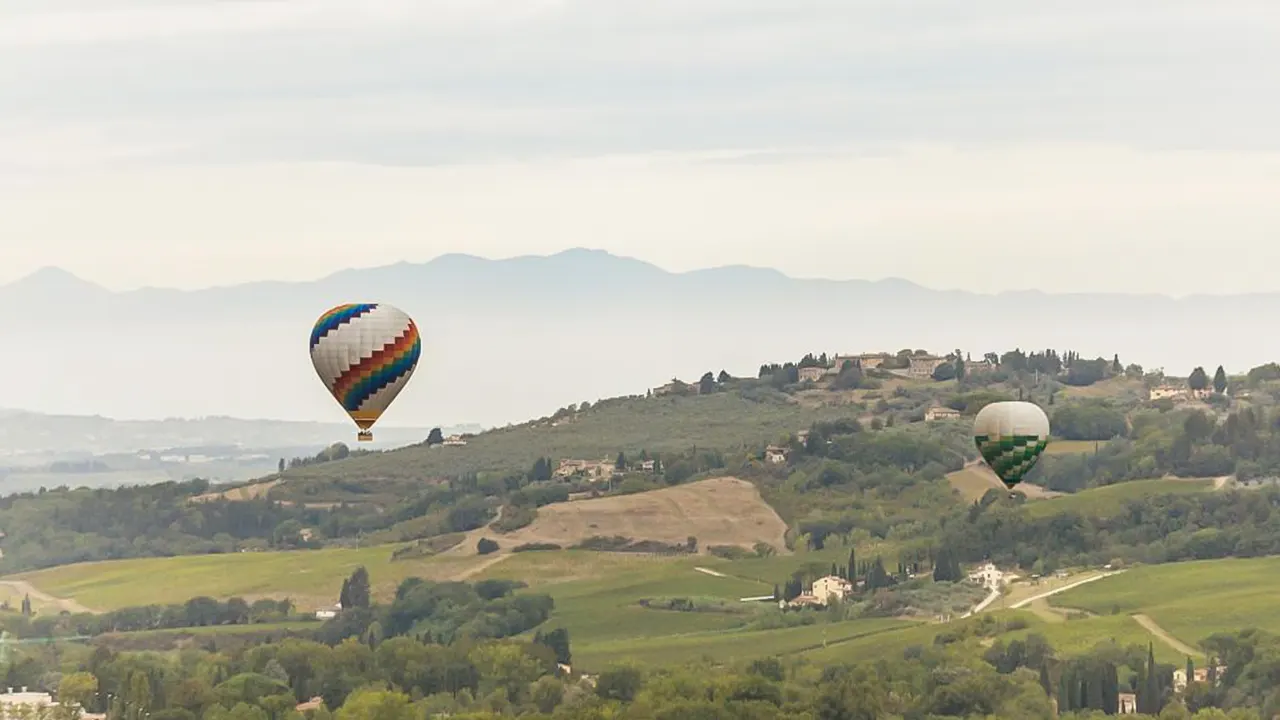 Balloon Flight Over Tuscany